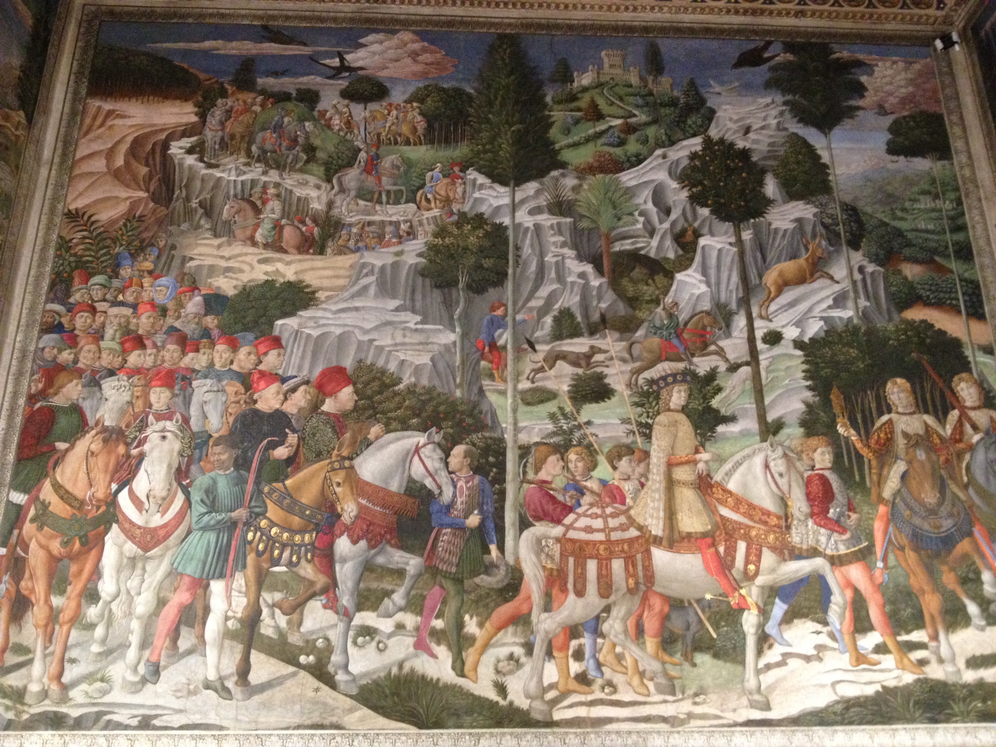 東方三博士の旅 ベノッツォ・ゴッツォリ, 1459 メディチ・リッカルディ宮殿, フィレンツェ